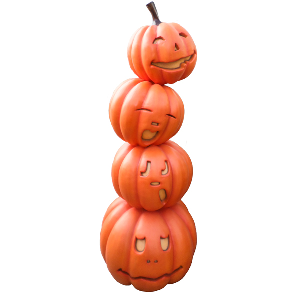 Stack of Pumpkins 3D Model