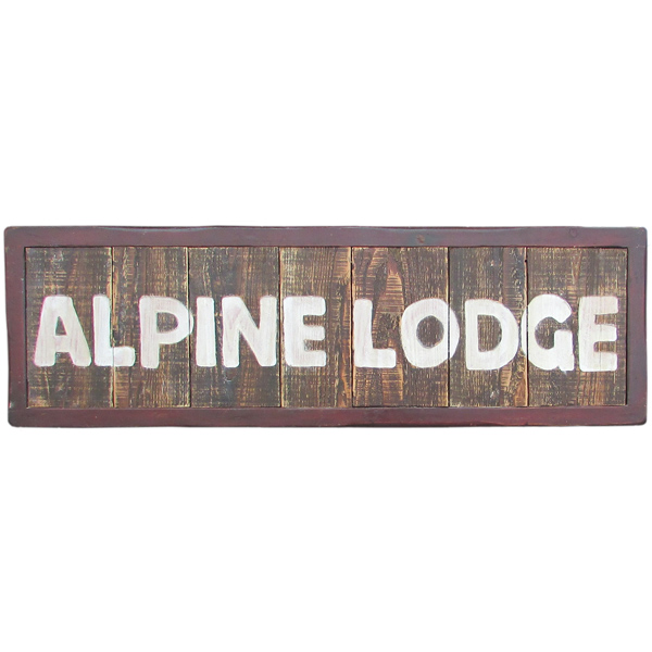 Alpine Lodge Entrance Sign