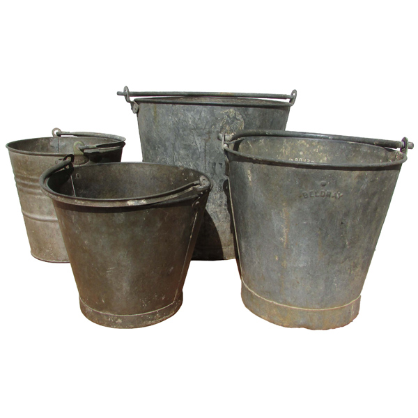 Set of Tin Buckets
