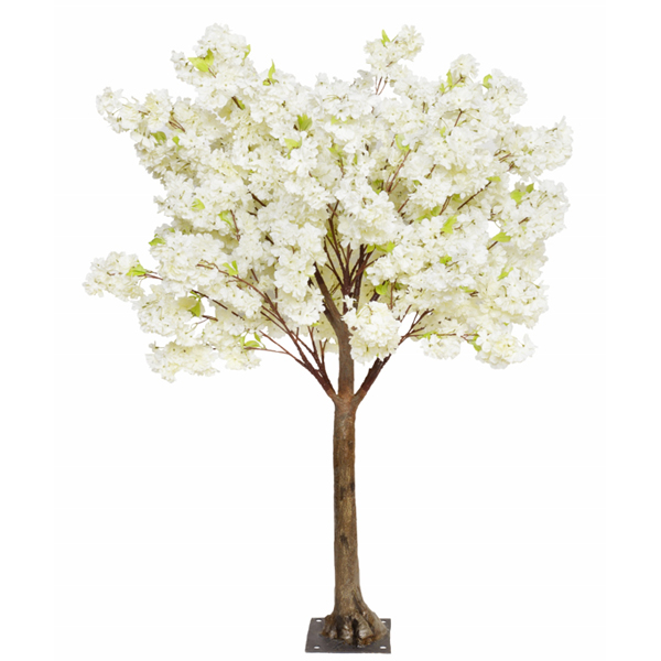 Cream Cherry Blossom Table Top Tree