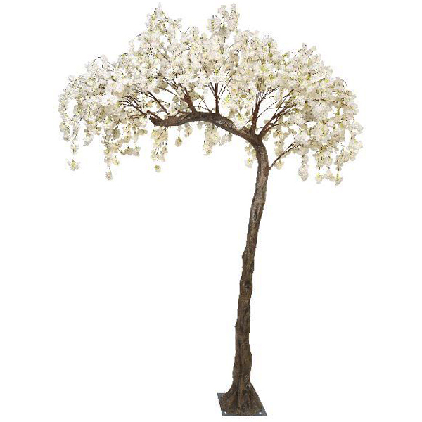 Cream Hanging Cherry Blossom Half Canopy Tree