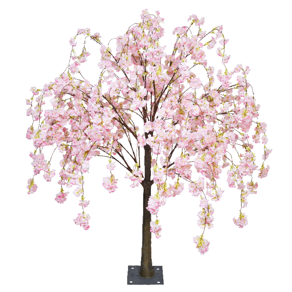 Pink Hanging Cherry Blossom Table Top Tree