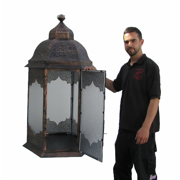 Moroccan Giant Copper Lantern