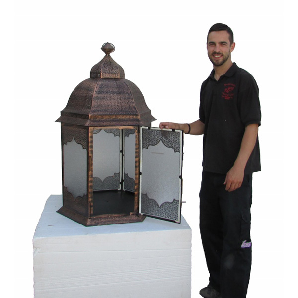 Moroccan Large Copper Lantern