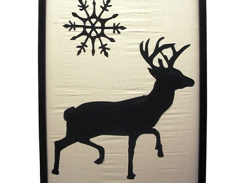 Silhouette Panel of Reindeer (A)