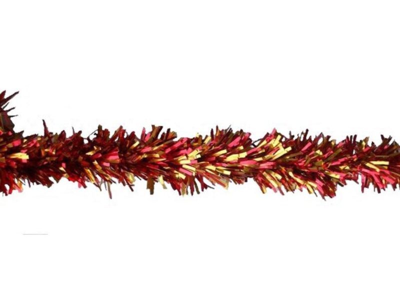 Tinsel Gold & Red 5"