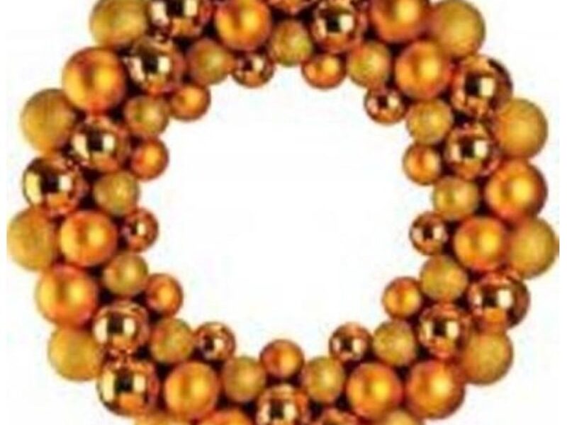 Bauble Wreath in Gold