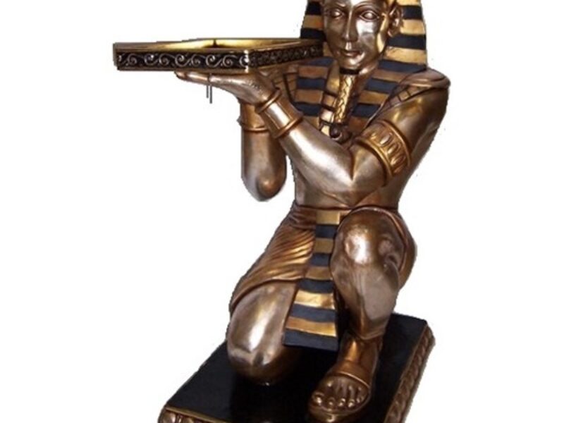 Egyptian Tutankhamun Kneeling 3D