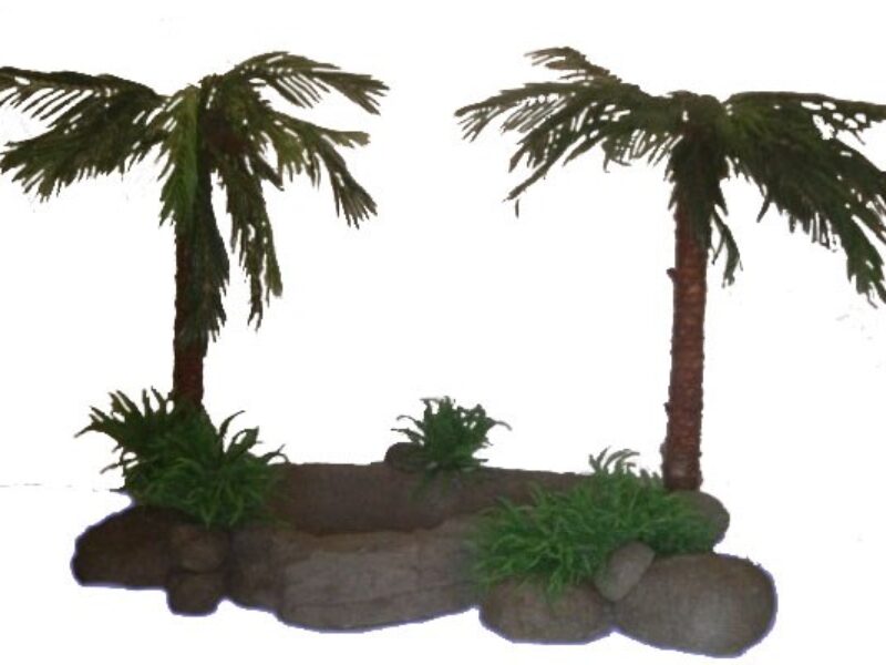  Oasis Set includes Pond, 2x Palm Trees, Rocks