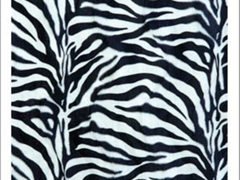  Zebra Textured Velvet