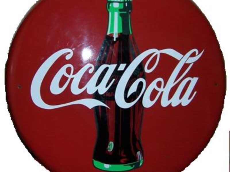  Sign Plaque Coke Bottle Top