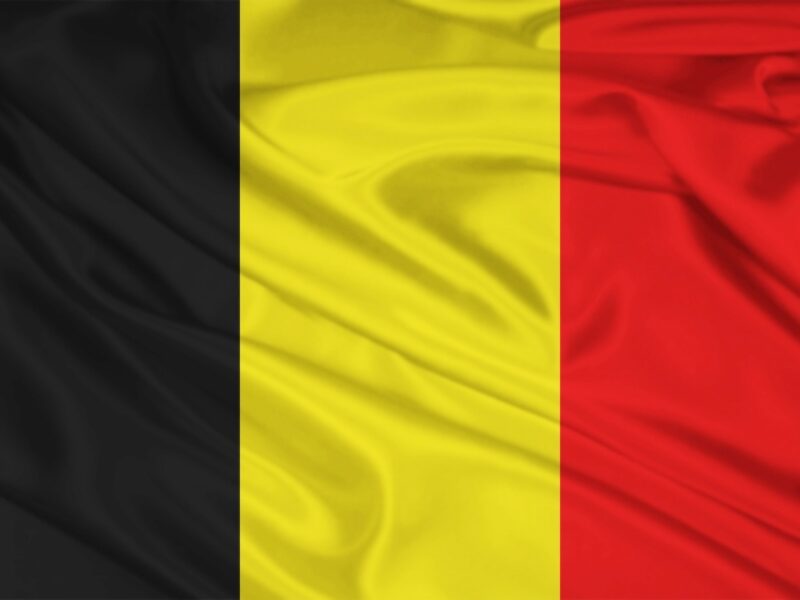 Belgium Flag c/w pole