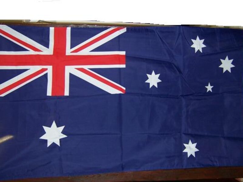  Flag Australian c/w Pole